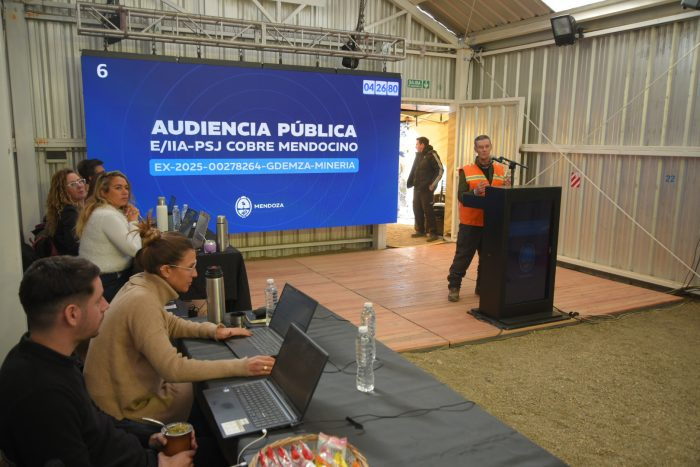Hasta ahora la gran mayoría de los participantes de la Audiencia Pública de apoyo a PSJ Cobre Mendocino