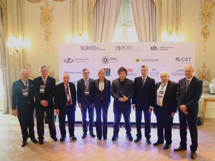 El presidente Javier Milei junto a Consejo Interamericano de Comercio y Producción