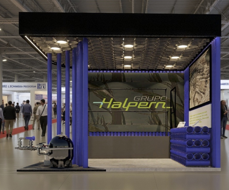 El stand del Grupo Halpern