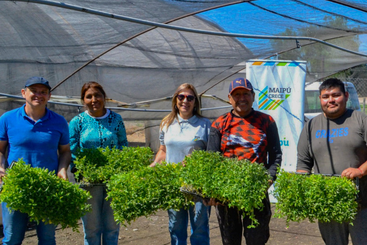 Los productores beneficiados con el plan de Maipú