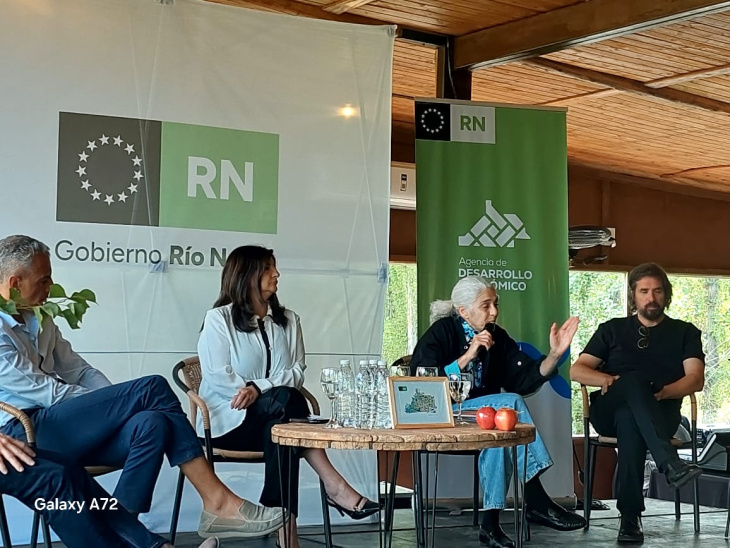 Beatriz Barbera, durante su disertación en el Foro de Río Negro