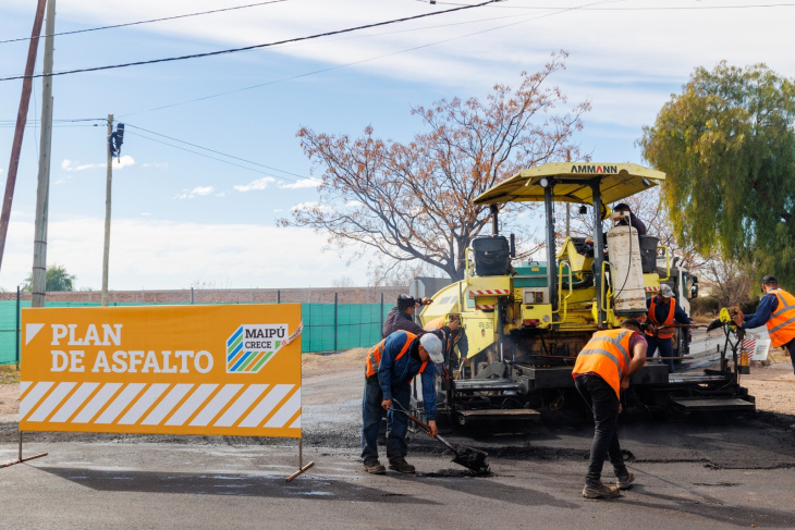 Las obras mejoran la conectividad urbana y fortalecen los ejes productivos de Maipú