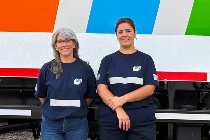 Maipú incorporó sus primeras mujeres choferes al sistema de recolección de residuos