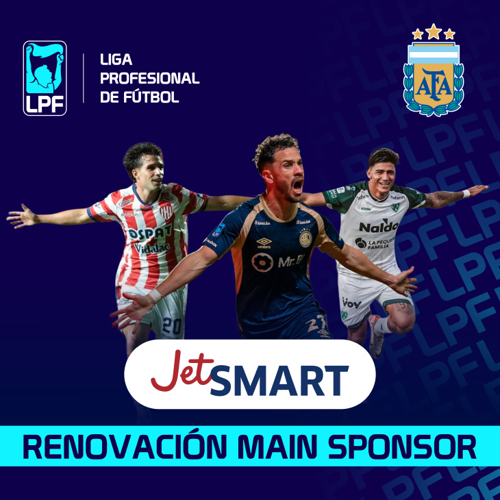 JetSMART continuará como sponsor exclusivo de la Liga Profesional en la categoría líneas aéreas.