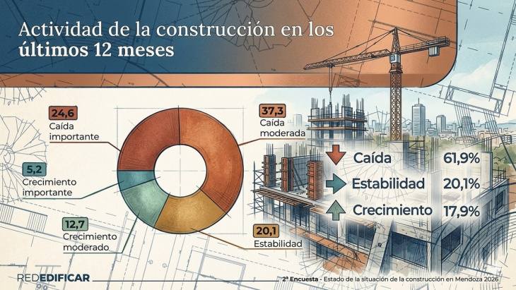 Los datos de la encuesta de la Red Edificar no son alentadores para la industria