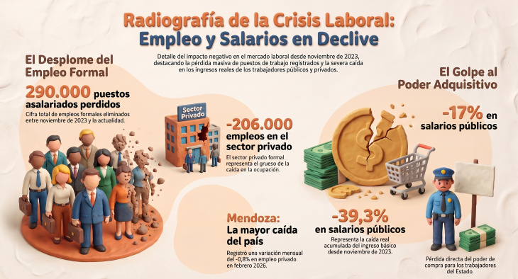 Los números marcan la magnitud de la crisis laboral en la Argentina 