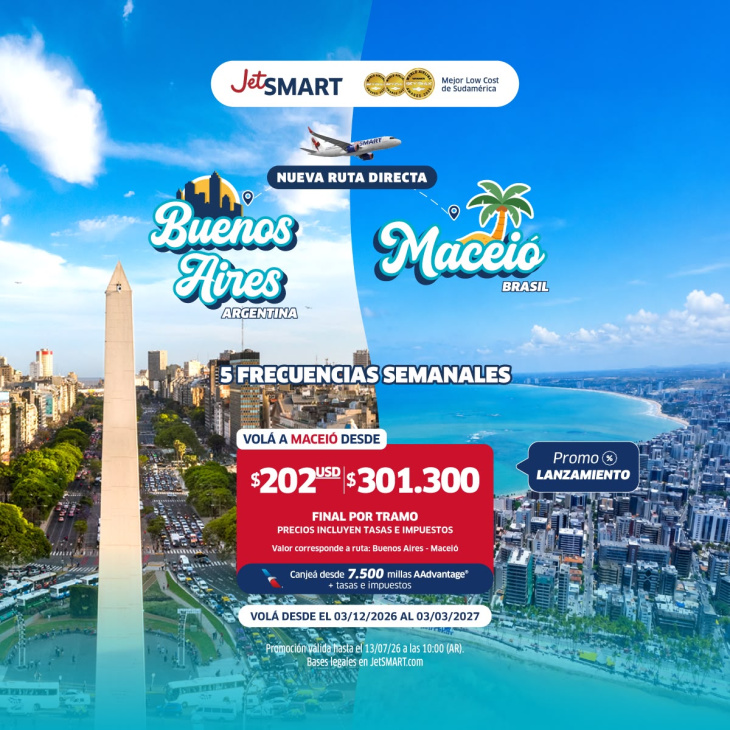 La nueva ruta tendrá cinco frecuencias semanales durante la temporada de verano.