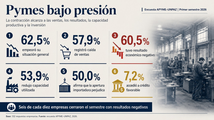 Las pymes muestran una fuerte decadencia de su situación empresarial