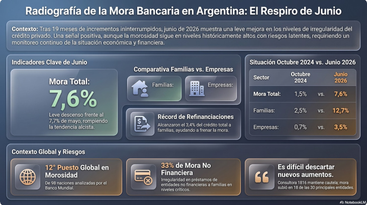 El crecimiento de la mora se estabiliza pero el problema no se resuelve