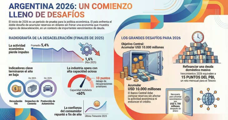 Economía argentina 2026: el banco de pruebas de la política económica