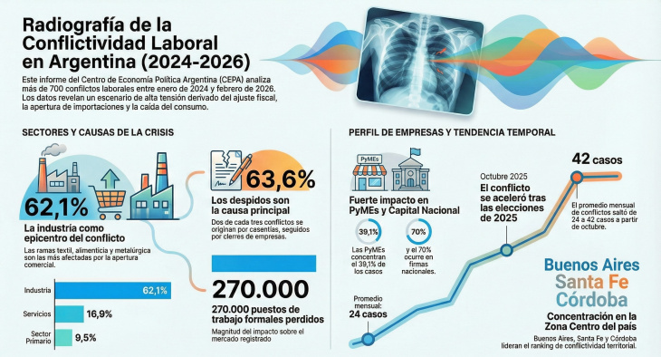 Conflictividad laboral en Argentina: despidos, cierres y tensiones a ...