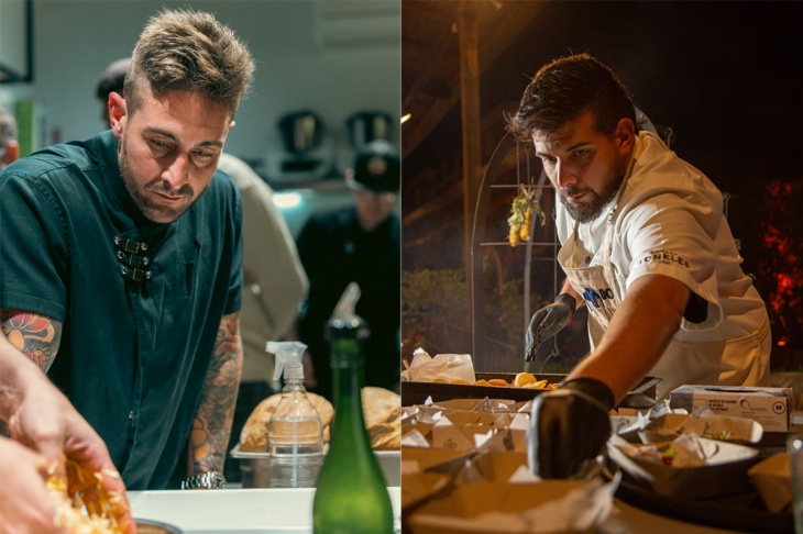 Agustín Baragiola de Margot Santa Fe y Matías Gutiérrez chef ejecutivo de Abrasado