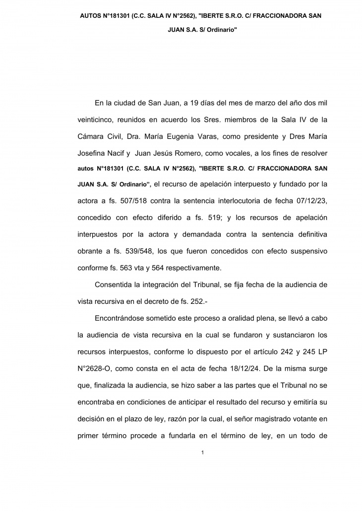 El fallo judicial contra la vitivinícola sanjuanina