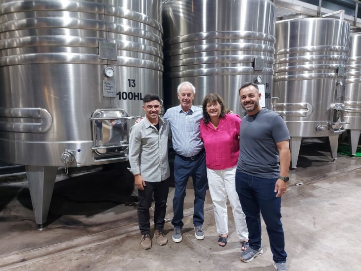 Daniel García Corazza, Mark Long, Elisabeth Hivon y Lucas Giménez.