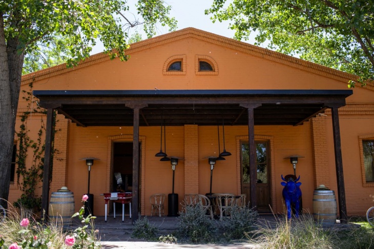 El bello edificio de Finca La Anita