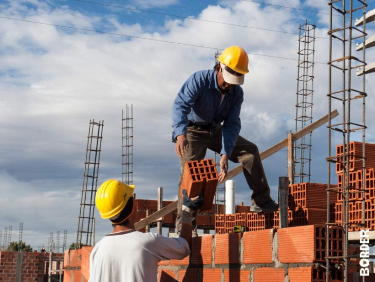 La construcción, uno de los rubros que sigue en baja