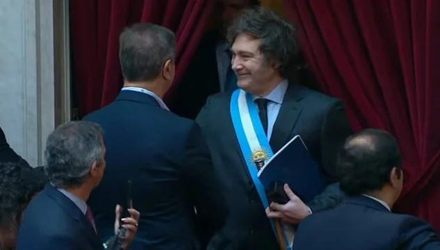 Javier Milei llega a Diputados para dar su discurso