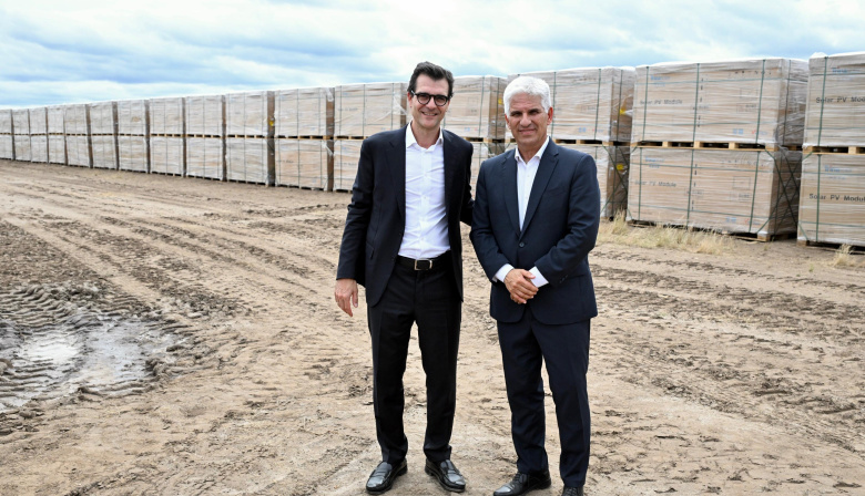 El Gobernador de San Luis recorrió el fututo parque solar Calicanto