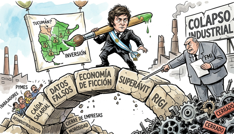 Radiografía de una economía de ficción: entre datos apócrifos, advertencias del FMI y el colapso industrial