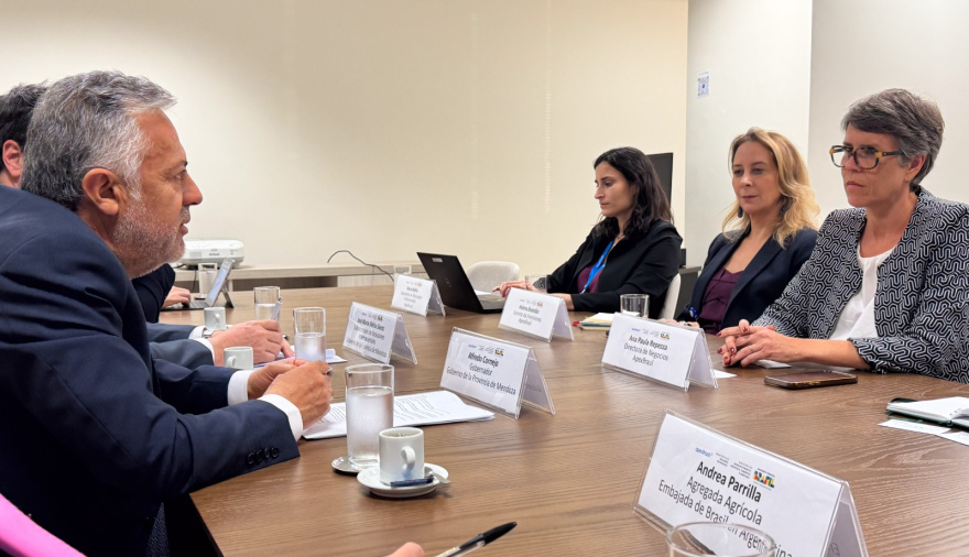 Cornejo presentó en Brasil el proyecto Potasio Río Colorado y busca inversiones para desarrollar un polo logístico-industrial