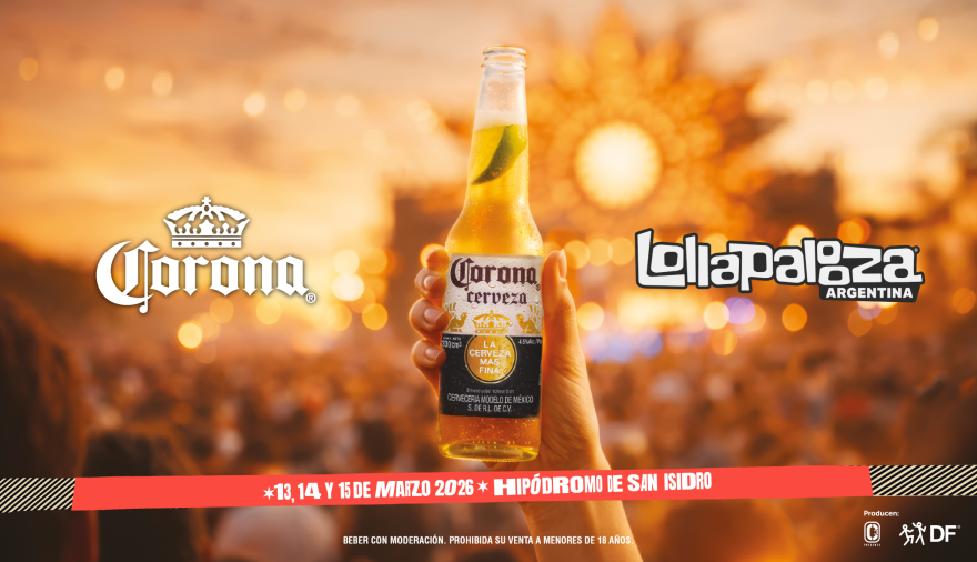 Lollapalooza 2026: Corona apuesta al “sunset” más grande del país y lanza su cerveza sin alcohol