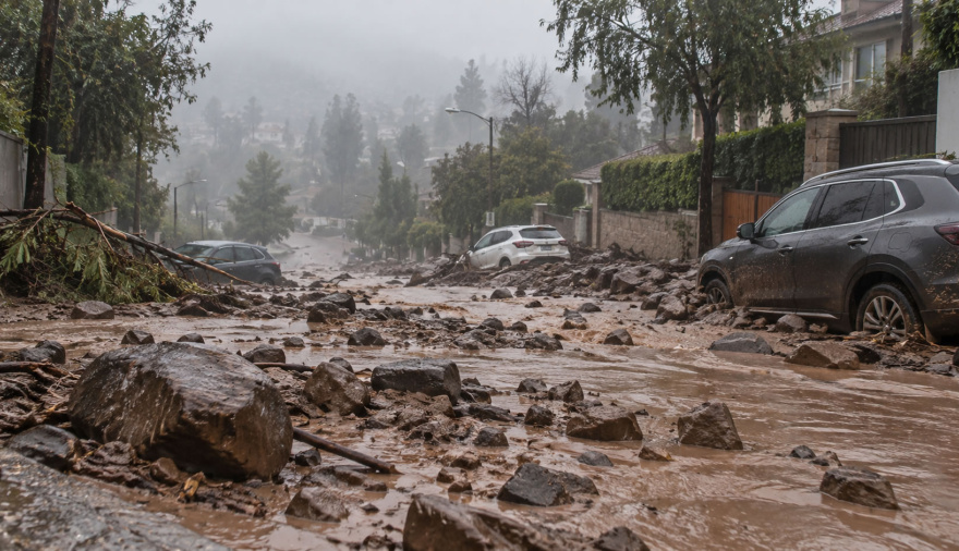 Las Condes: un aluvión devastador sobre una quebrada cuyo riesgo ya era conocido