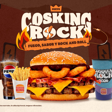 Burger King refuerza su estrategia de marca y será sponsor oficial del Cosquín Rock 2026